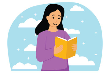World Book Day Flat Illustration