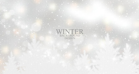 Winter season style background designl