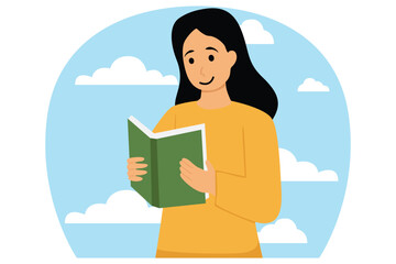 World Book Day Flat Illustration