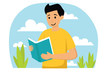 World Book Day Flat Illustration