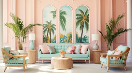 design pastel tropic