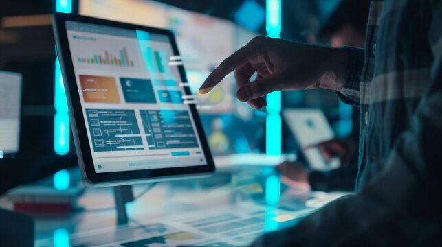 UX developer and UI designer collaborating on a website project, focusing on creating an effective and engaging user experience for optimal interface design.