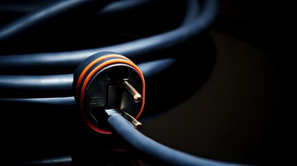 electronic cable cord - obrazy, fototapety, plakaty