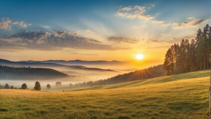 Obraz premium sunrise in the mountains