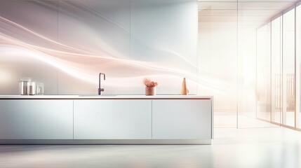 minimalist blurred interior design graphic