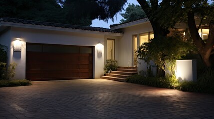 activated security lighting - obrazy, fototapety, plakaty