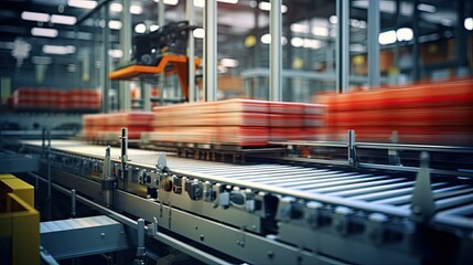 factory machinery conveyor belt