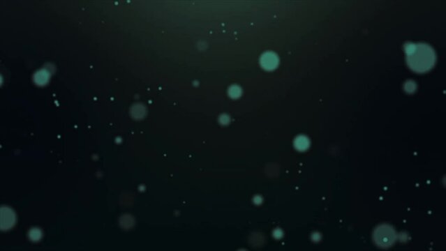 Green bubbles moving animation background 
