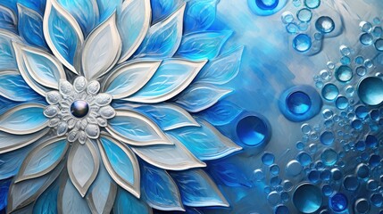 harmony blue and silver background