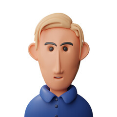 Manager avatar 3d illustration