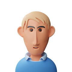 Boy avatar 3d illustration