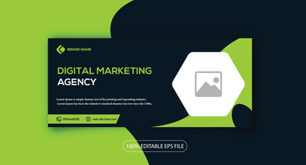 creative corporate minimal modern business digital marketing  agency social media facebook cover web banner post template
