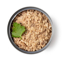 Tuna canned in a tin, healthy eating, Omega 3
