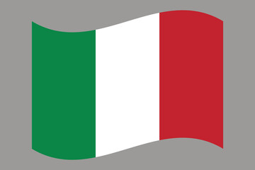 Flag of Italy. Italian national symbol in official colors. Template icon. Abstract vector background