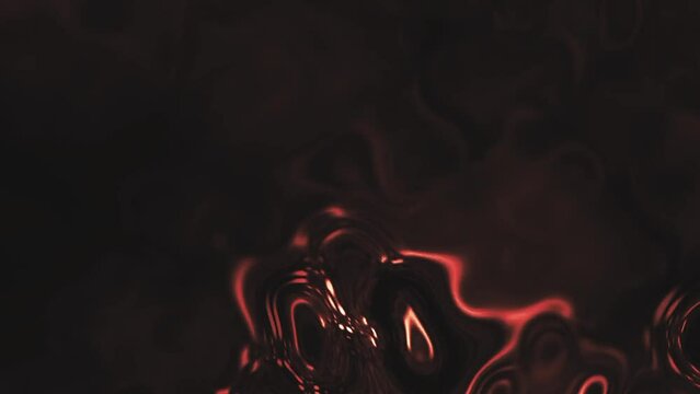 Red blurred particles animation background 