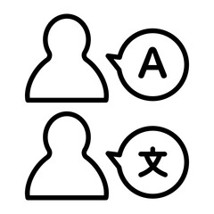 People who speak different languages.