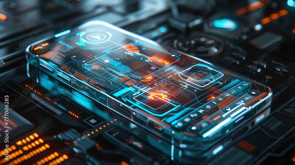 Poster next generation smartphone tech future