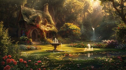 Enchanted Garden A Fairy Tale Escape Generative AI