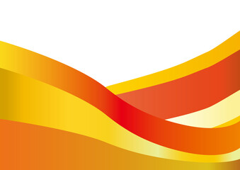 黄色い曲線の背景