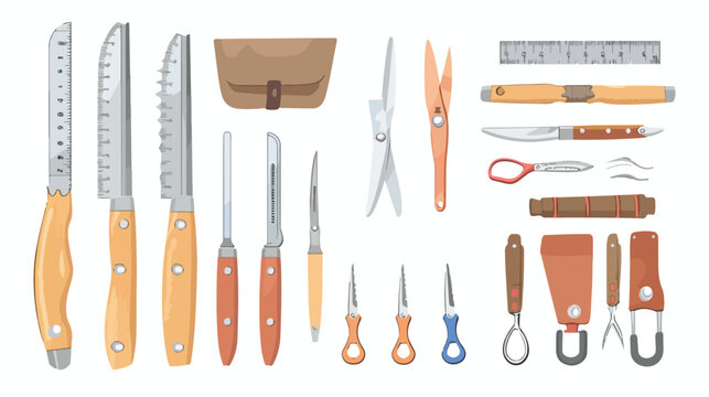Image illustration of stationery. Cutter Knife clip ar