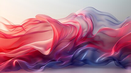 Fototapeta premium Tranquil Fusion: Minimalist Patriotism Design