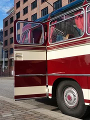 Behangcirkel Red bus © STANOW HAMBURG