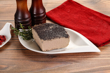 Delicous liver pate snack appetizer