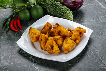 Indian cuisine - paneer pakora cheese