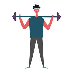 sport pose spirit world health day fitness