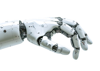Robotic hand isolated on white background - 777017841