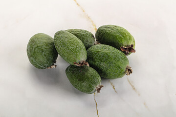 Ripe sweet huicy exotic feijoa