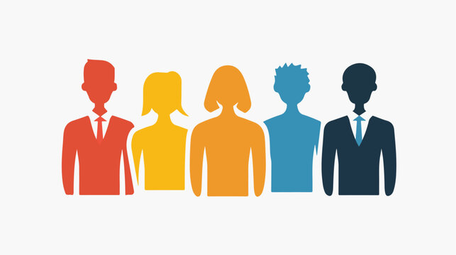 Group of people vector icon person icon team Flat vector