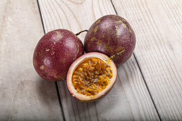 Fresh ripe sweet tropical Maracuya