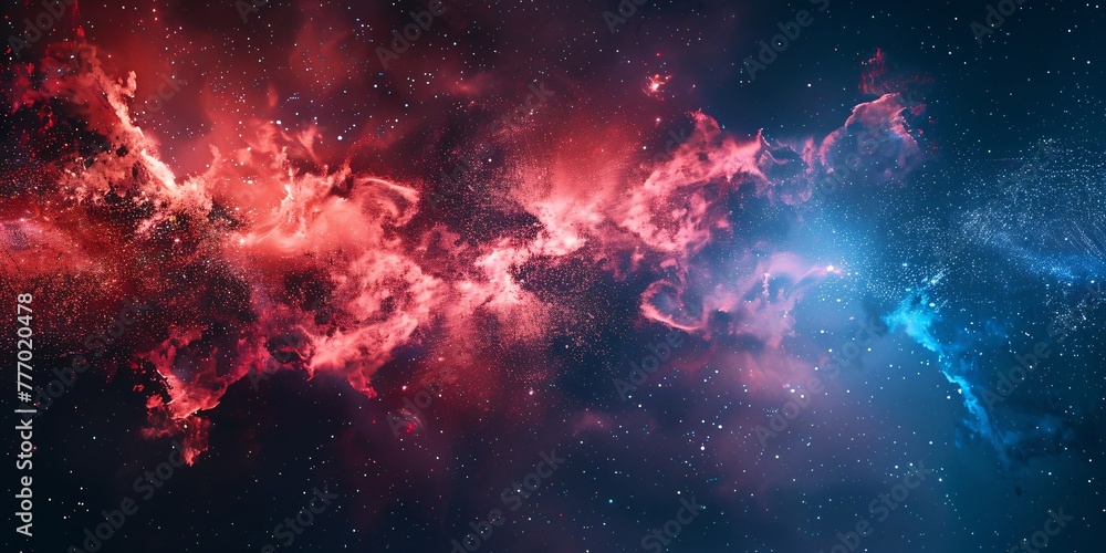 Poster cosmic nebula a journey through the stars generative ai
