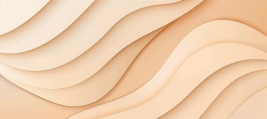 Organic beige brown waving lines texture background for web design projects and creative banners