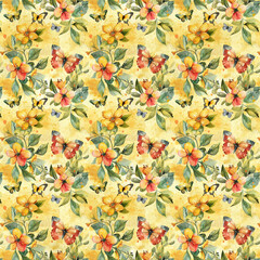 Spring Floral Patterns, AI generated