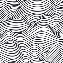 Ripples pattern, Seamless pattern, line art background