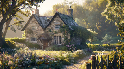 Beautiful english cottage house