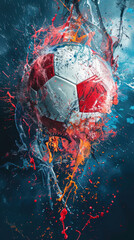 football soccer abstract wallpaper with ball