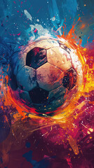 football soccer abstract wallpaper with ball