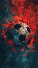 Soccer ball abstract phone wallpaper