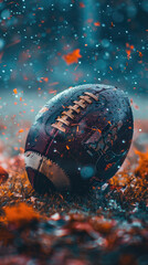 American football ball abstract phone wallpaper