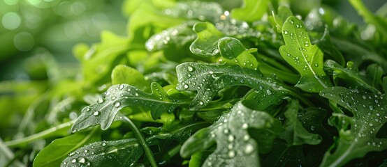 Fototapeta na wymiar Fresh Greens The Vibrant Life of Lettuce Generative AI