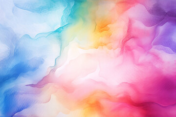 Fototapeta na wymiar abstract watercolor rainbow background