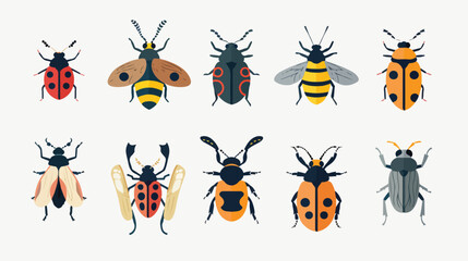 Insect icon vector illustration symbol design Flat vector