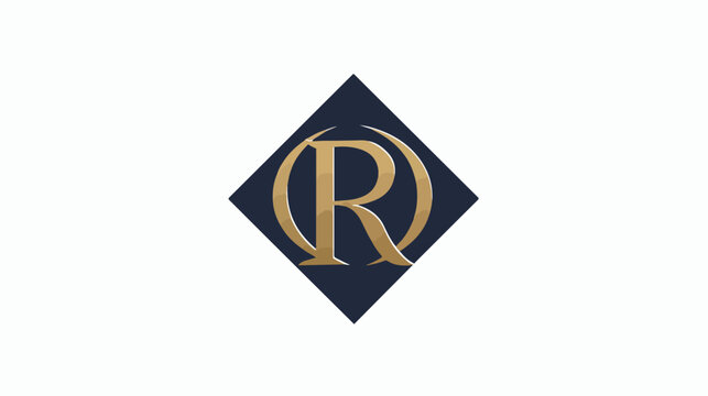 Letters RGA Monogram logo design Flat vector isolated