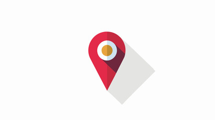 Location pin map icon. Flat design. Vector illustration