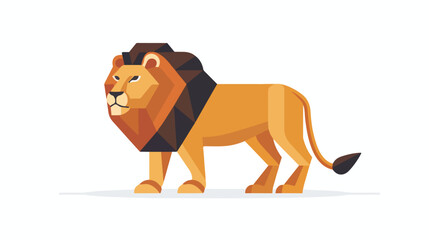 Lion vector icon design symbol Flat vector