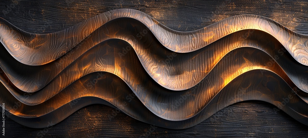 Poster waveform art a visual exploration of sound waves generative ai