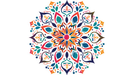 Mandala. Round Ornament Pattern Flat vector isolated